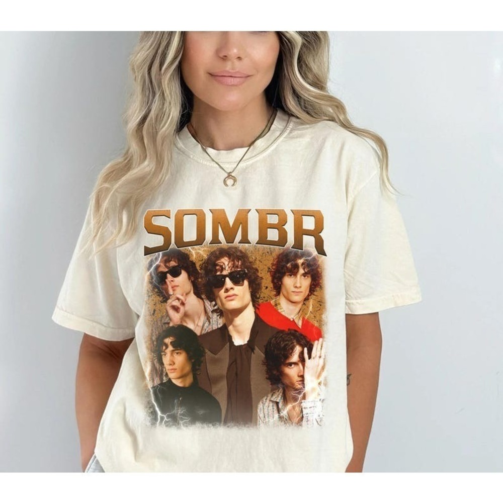 Sombr T-Shirt, Sombr World Tour Music Fan Bootleg - Picture 1 of 4